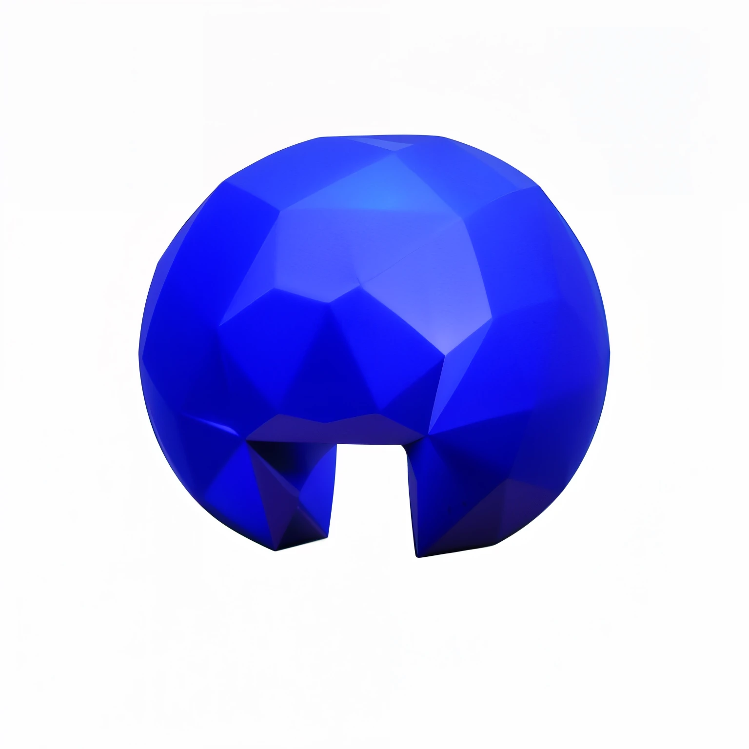 there is a blue object that is sitting on a white surface, key hole on blue ball, round form, spherical body, round narrow chin, ball shaped accordion sleeve, spherical, depicted as a 3 d render, smooth oval head, sphere, blue head, glossy sphere, blue metal, blue image, dark blue, ultramarine, round hood, blue blurred, blue shining crystal blue diamond texture in, Blue Galaxy bg. blue