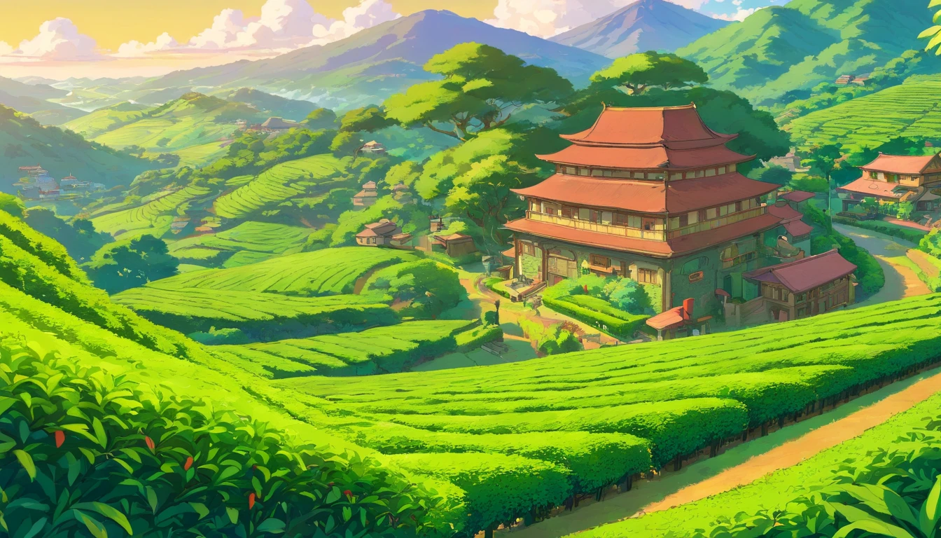 Beautiful tea plantations