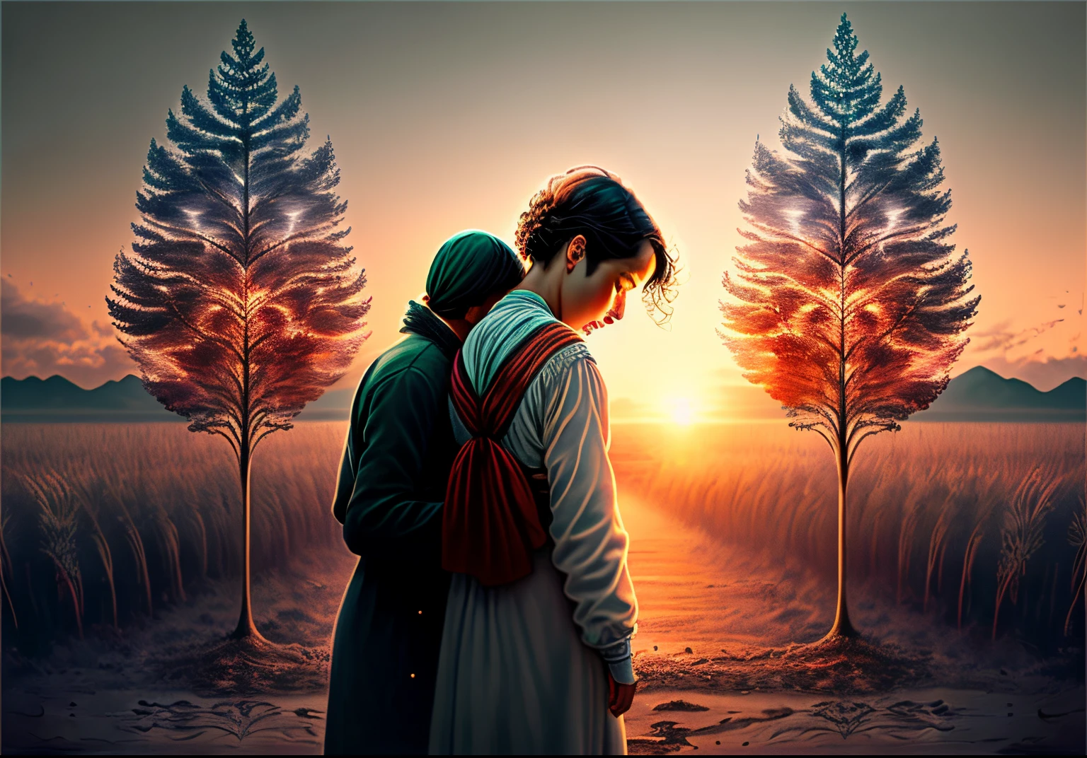 "Write a heartfelt scene in which an individual, sobrecarregado pelo arrependimento, sincerely seeks forgiveness from someone who has offended. Explore raw emotions, internal turbulence, and vulnerability of the person asking for forgiveness. then, portray the powerful moment when forgiveness is granted, emphasizing the transformative impact on both individuals. Capture the nuances of human connection and the cathartic release that accompanies the act of forgiving and being forgiven."