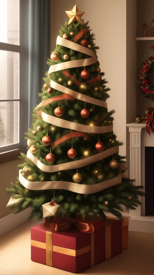 Christmas tree with the name Sammy on it