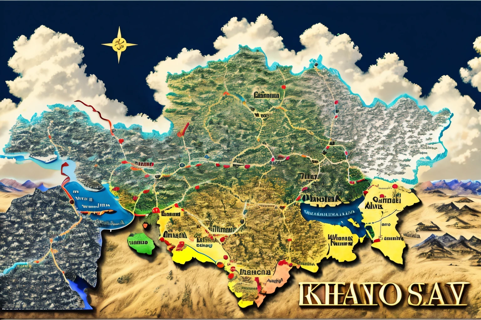 map of kazakhstan with country names, Based on a geographical map, Raimund Kanelba, 8K)), Ancient Fantasy Regional Map, Kazakh, Caroline Mitinger, Mythological map, а fantasy proto-slavic mythology, Detailed map, Author: Kamagurka, Detailed fantasy map, by Aleksander Gierymski