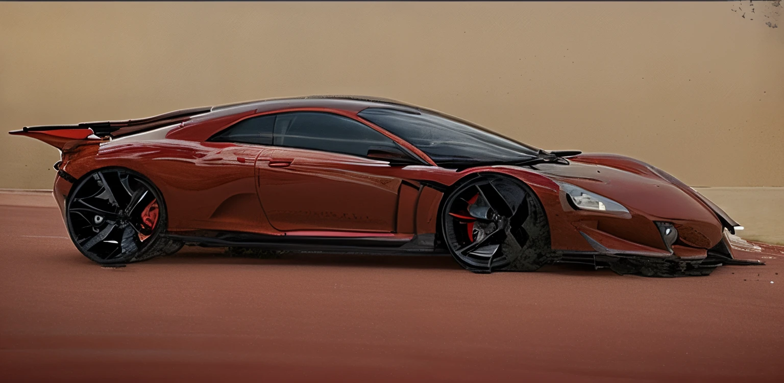 red sports car on the road