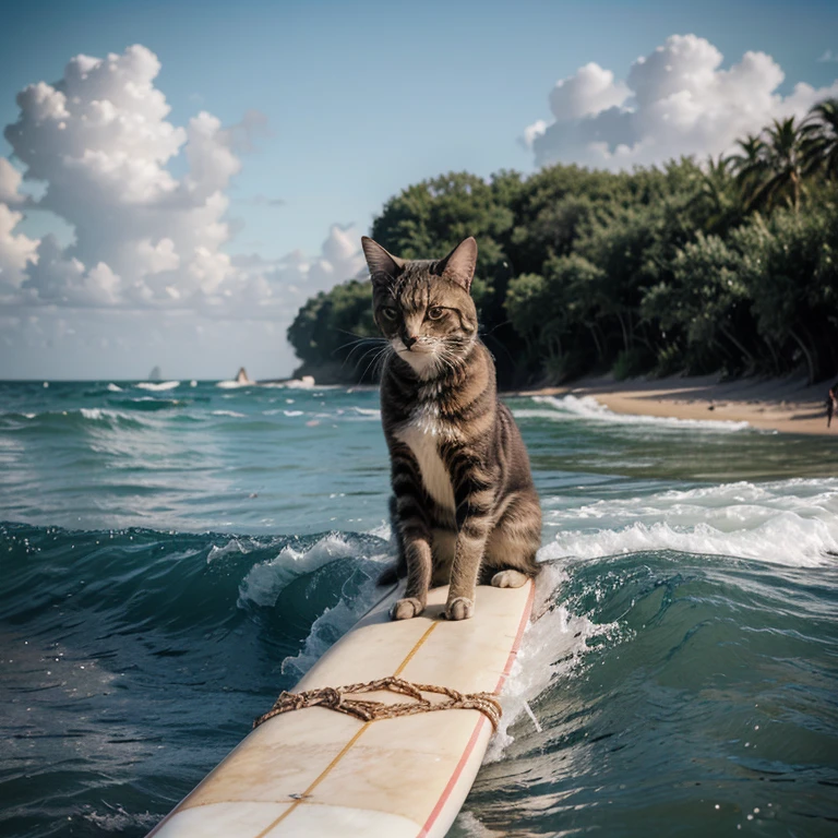 Un matin ordinaire, vous ouvrez votre porte d'entrée pour trouver une image étrange collée dessus : un chat avec des lunettes de soleil, assis sur une planche de surf, surfant sur une vague de café. Intrigué, vous décidez d'enquêter sur cette image inhabituelle et découvrez qu'elle cache un mystère bien plus grand que prévu."