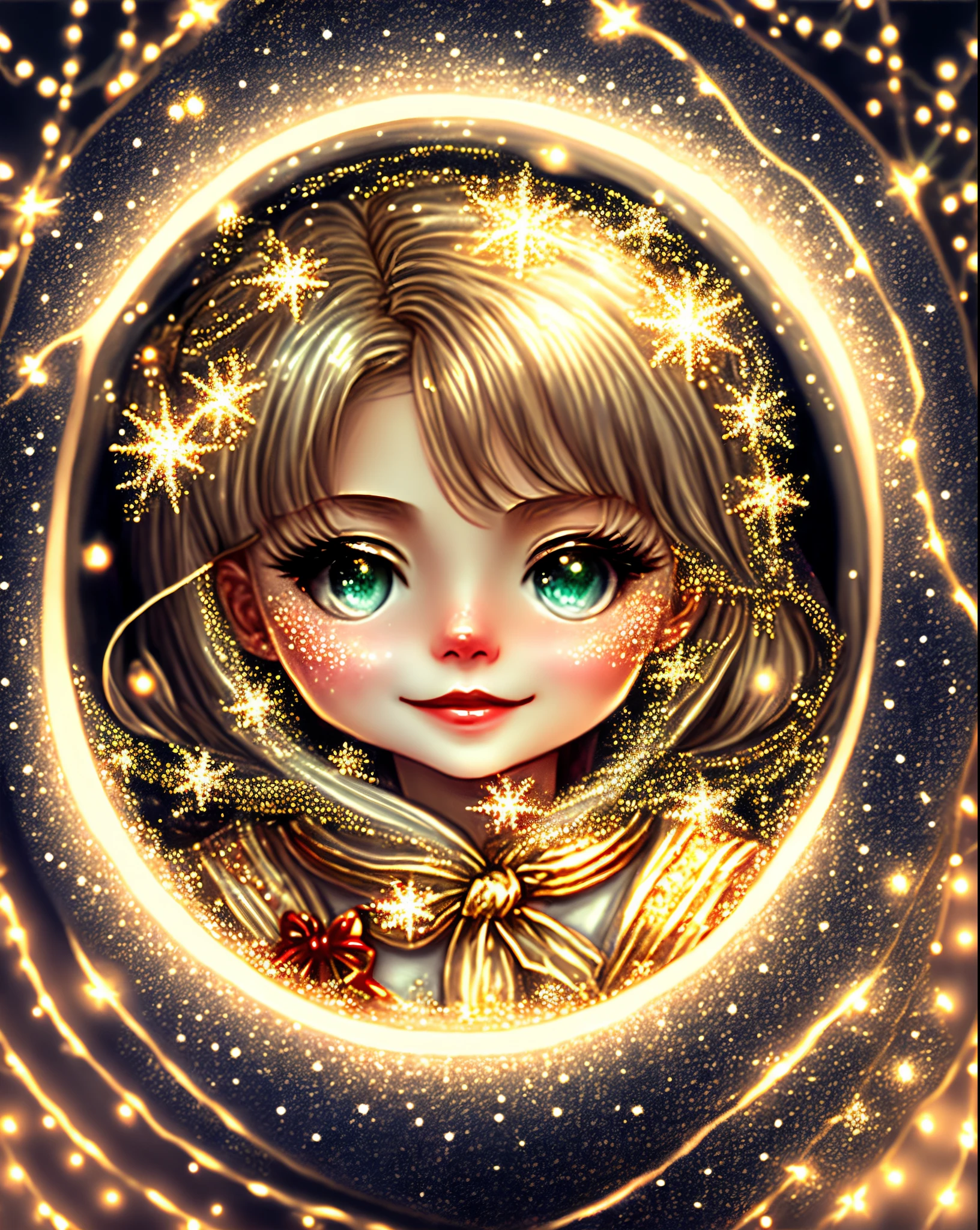 Christmas sailor moon sparkles warm