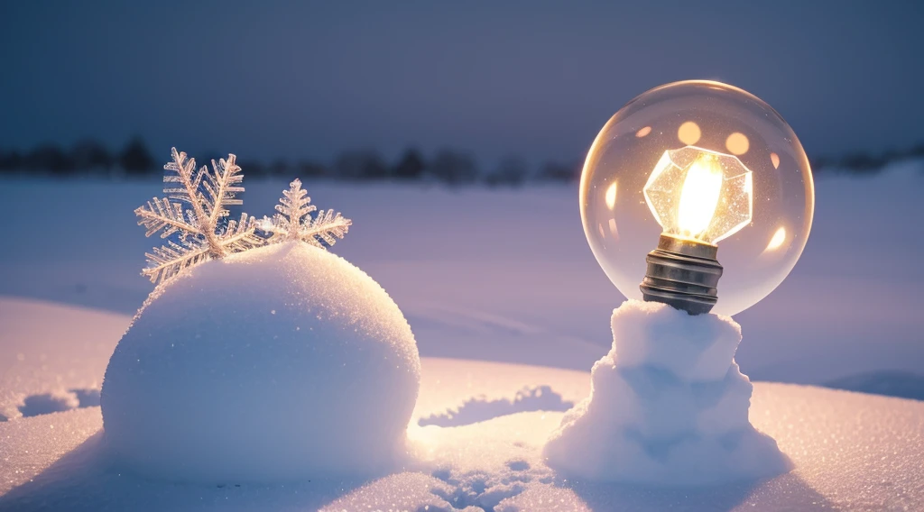 Super quality,Extremely sophisticated and complex,microcosm,(New Year elements under macro lens),snow crystal、lamplight,Presenting a unique microscopic perspective,New Year atmosphere,warm color palette