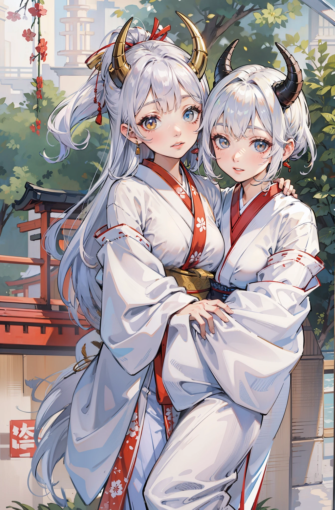 white kimono