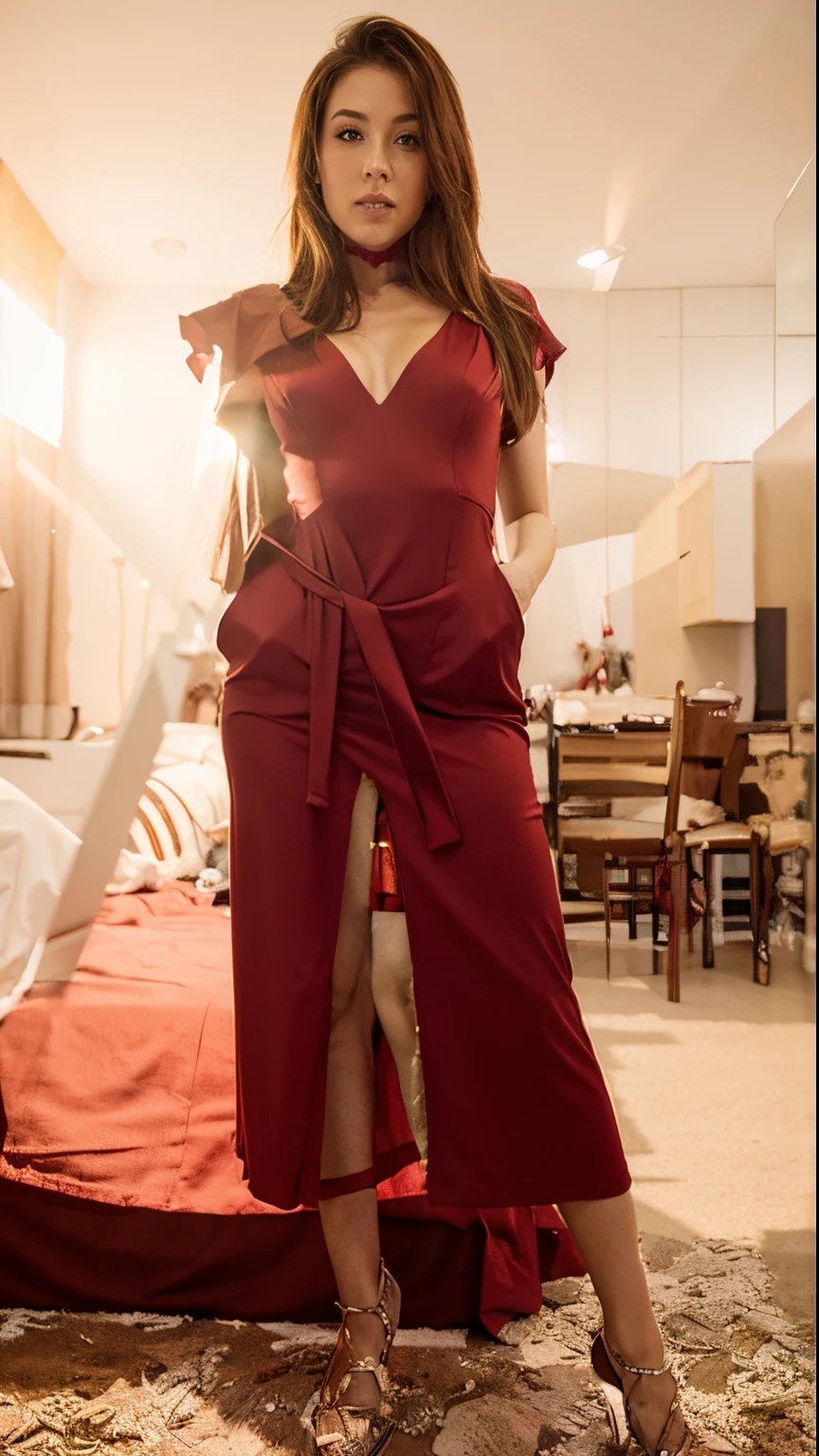 Red diamond dress