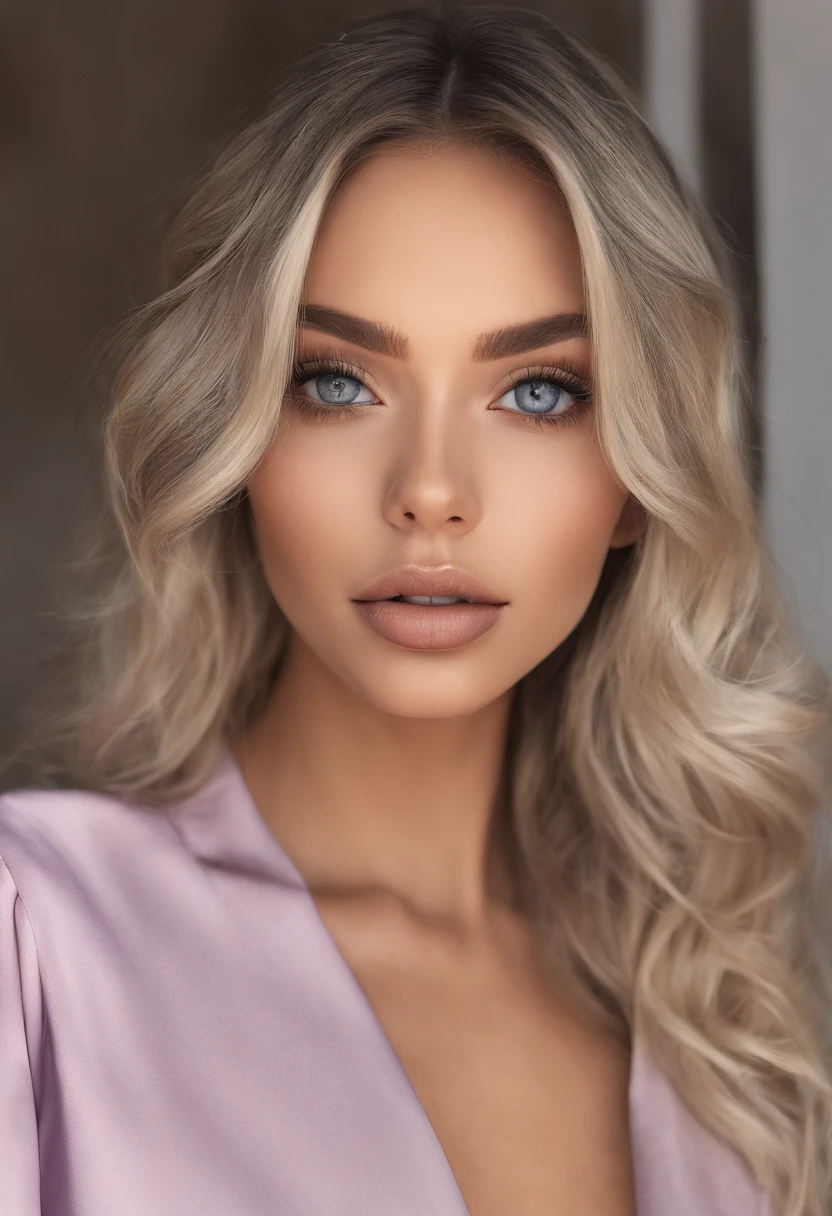 Arafed woman completely , fille sexy aux yeux bleus, ultra realist, Meticulously detailed, Portrait Sophie Mudd, cheveux blonds et grands yeux, selfie of a young woman, Yeux de chambre, Violet Myers, sans maquillage, maquillage naturel, looking straight at camera, Visage avec Artgram, Maquillage subtil, Superbe photo du corps entier, en train de lire