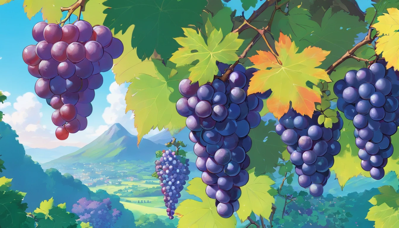 Purple grapes