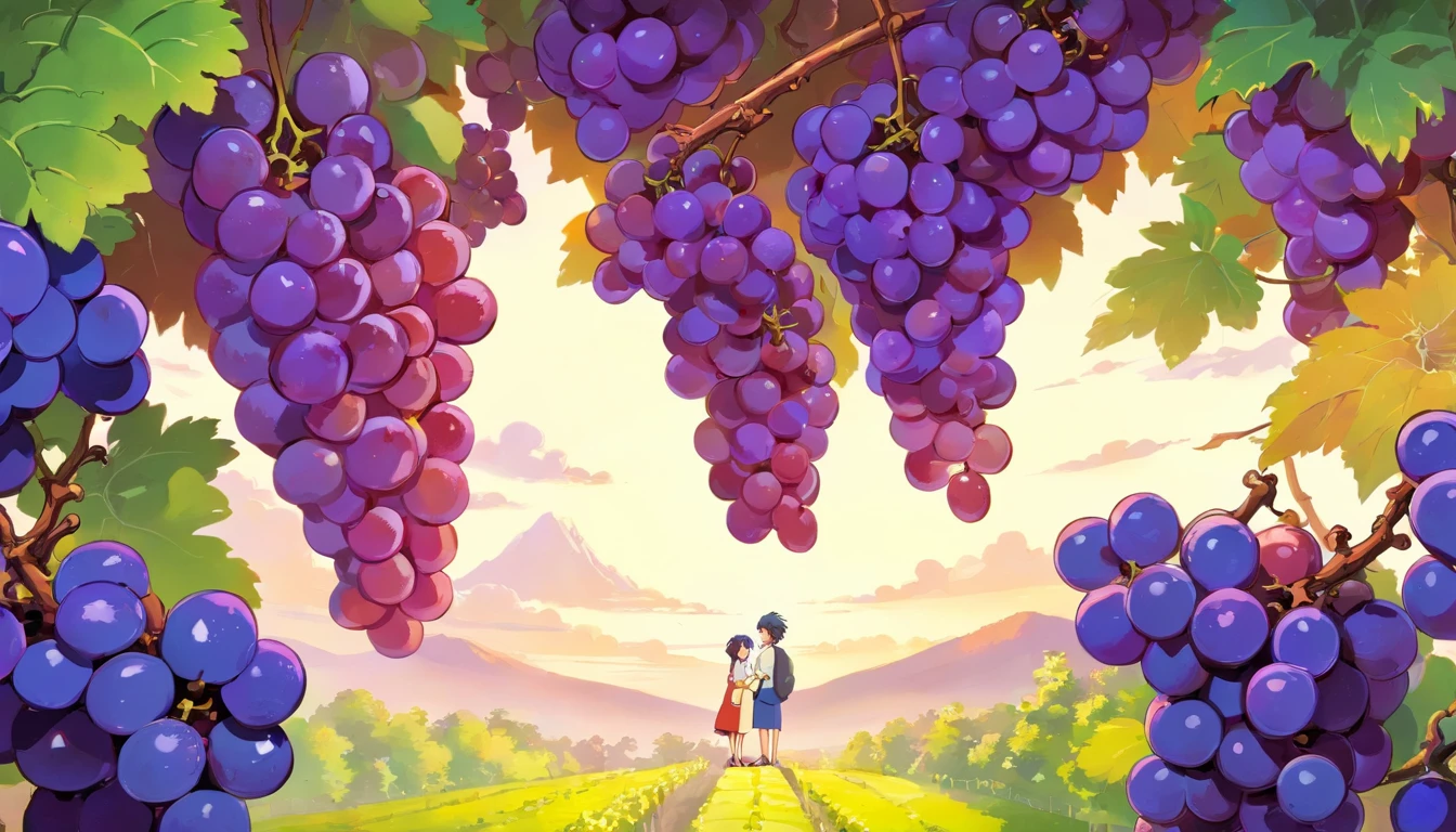 Purple grapes
