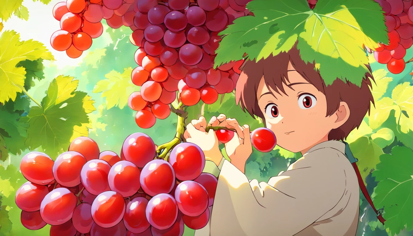 Red grapes