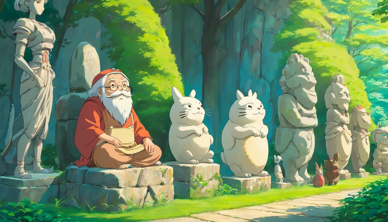 Stone statues