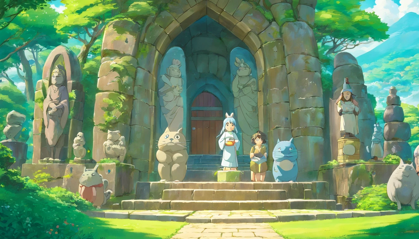 Stone statues