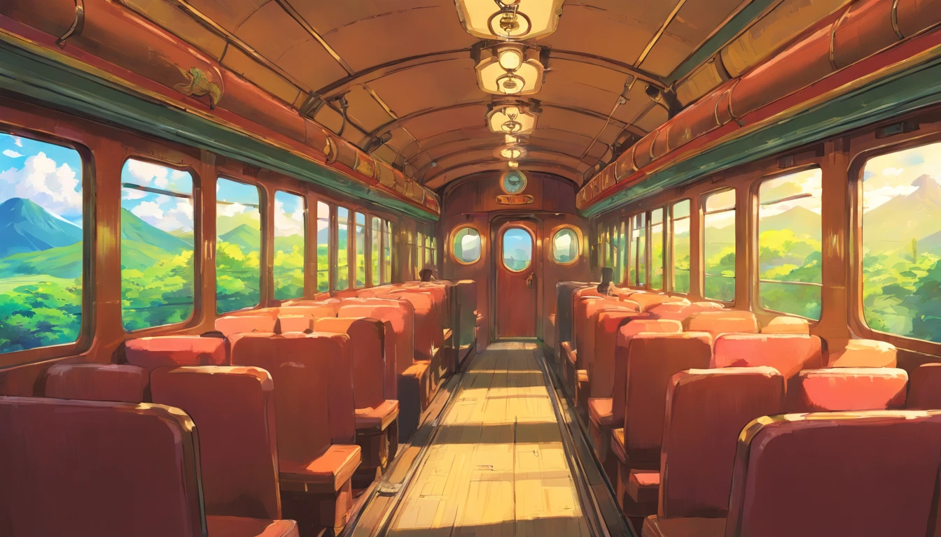 The train starts slowly