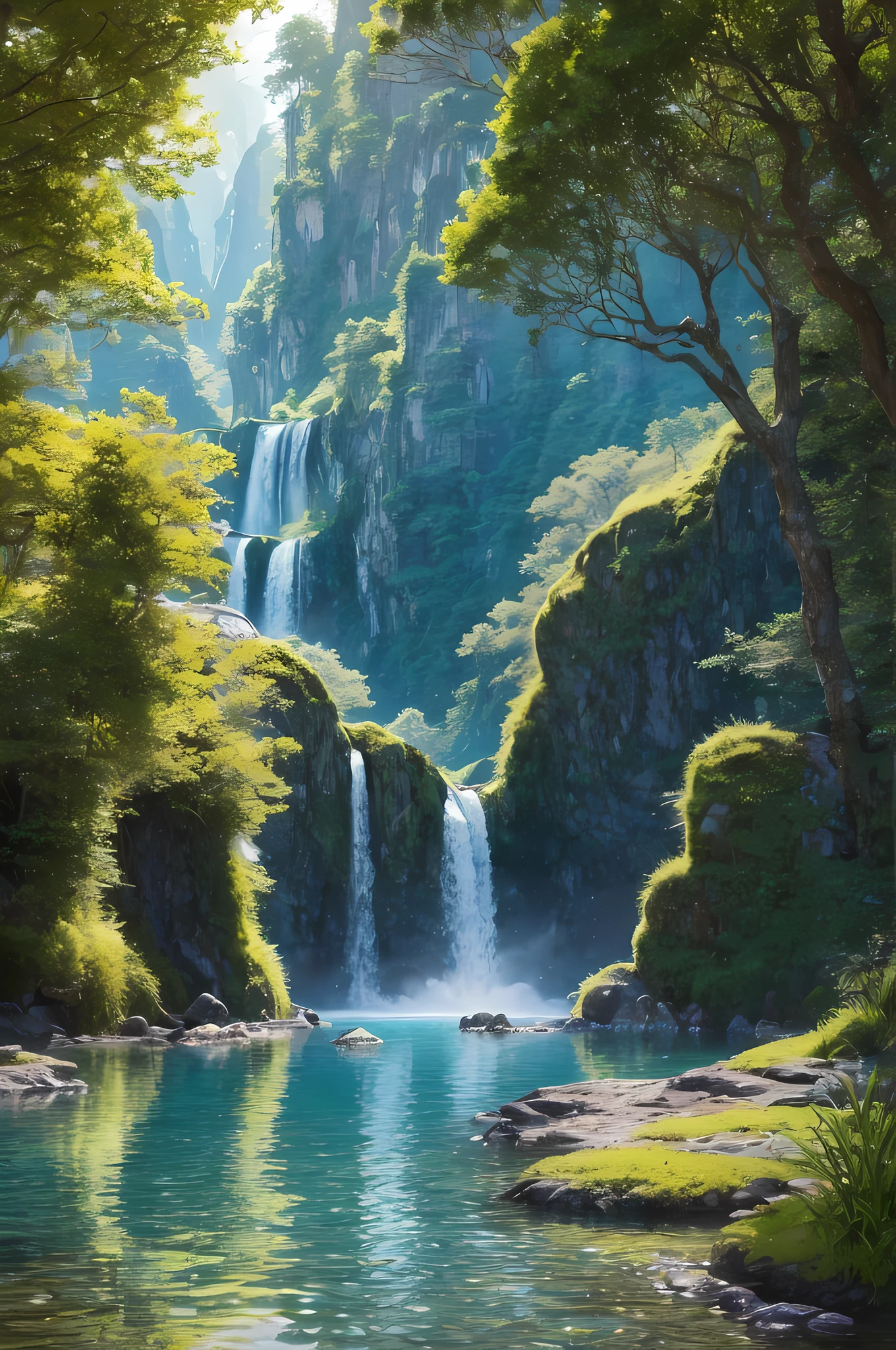 (Best quality at best,4K,8K,A high resolution,tmasterpiece:1.2),ultra - detailed,(actual,realisticlying,Photorealistic:1.37),crystal-clear water,Lush greenery,explosive energy,peaceful scenery,Cosmos Sky,rippling waves,Snake,foam waterfall,sparkling rock formations,Snake coil,inspiring waterfall,glistening stars,clean purity,vivd colour,A symphony of nature,Surreal beauty,Happiness and harmony,fresco,peacful,Divine light,aquatic splendor,untamed wildness,Endless tranquility,pristine waterfall,ethereal tranquility,majestic formation,the lush vegetation,Mysterious temptation,Dragon-like curves,Illuminated light,pristine scenery,Serpentine elegance,celestial aura,Spectacular visuals,fascinating views,Sublime artistry,mystical ambiance,Unleash your power,awe-inspiring grandeur,sublime majesty,Soothing charm,sinister temptation,luminous beauty,mysterious resonance,Field of magic.