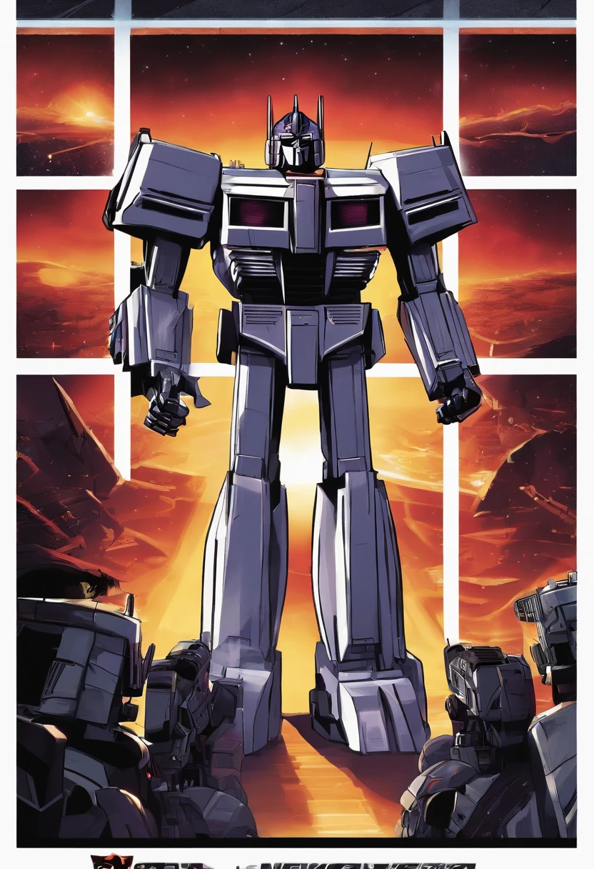 The image is of Megatron conducting a live broadcast, addressing all Decepticons across the universe.,Transformers: Generation 1,megatron, male