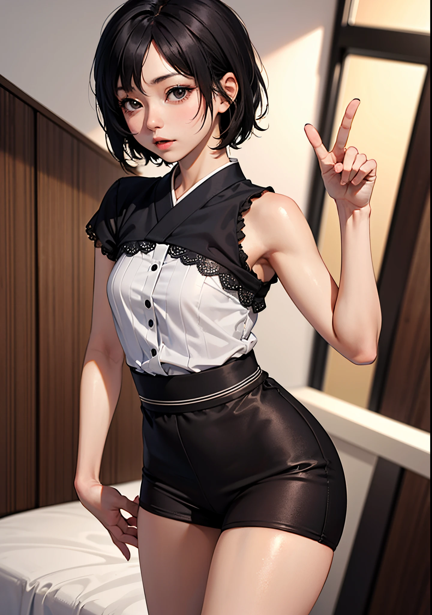japanese actress, Setsuna_Amamiya, short hair, black hair, black eyes, small brests, short stature,