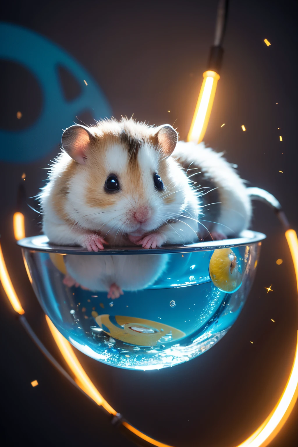 In the distant future，There is a cute hamster。Hamsters are short and strong，The fur is very smooth，Have a pair of smart and curious eyes。Hamsters live in an era of rapid development of smart data，We face unprecedented challenges every day。 One day，Hamster accidentally breaks into mysterious cave，tas&#39;All kinds of high-tech equipment are available。Machine near hamster，Suddenly a light flashed，Hamster is transported to a world full of futuristic technology。 In this world，An encounter between ethereal artwork and ancient manuscripts。Mysterious algorithms and delicate calligraphy strokes bridge the past and future。A huge clock suspended in mid-air，gear exposed，Demonstrating the complexity of AI decision-making。Floating data ball flashing in the background，Hints at the ubiquity of big data and its relevance to personal privacy。 In this world，There is a group of people from different fields、Hamsters on different backgrounds。hamster&#39;s&#39;s facial features are intricately drawn，Highlights Hamster&#39;Humanity in an automated world。The hamster also saw himself，hamster&#39;There was a sparkle of determination in his eyes，My nose smelled something new，Beards dance to the rhythm of the future。 The world is filled with displays of artistic talent，Artist creates stunning artwork of unparalleled quality。These artworks feature stunning authentic details and vibrant colors。They use ultra high definition resolution，Capture every detail with unprecedented clarity。They also use HDR technology，Illuminate the scene with a dynamic range of brightness，Emphasize the interplay between light and shadow。 Out-of-this-world artwork seamlessly blends graphic elements with futuristic dystopia。Artist injects science fiction color，depicts a bustling city，Filled with giant holographic billboards and robots，Can navigate appropriately in augmented reality。The whole scene is enveloped in an unforgettably beautiful atmosphere，full of awe and fear。 The color palette of this world is surreal and vibrant。artist blends cool blues and radiant purples with iridescent textures of neon green。Subtle gold accents brighten the scene，Symbolizing the indomitable spirit of innovation。 In this world，Lights illuminate every corner。Soft, A charming light illuminates every subject，Show your suffering on your face。 in this uncertain future，Hamster decides to embark on an artistic journey。Hamsters delve deeper into this mysterious world，Go find amazing art and smart tech devices。The hamster hopes to survive this journey，Summary of the Hamster Mystery&#39;Technology journey，Evoke feelings of contemplation and wonder。 Hamsters have smooth and tough hair，A pair of smart eyes sparkling with curiosity and determination。His claws are strong and strong，Can easily manipulate surrounding objects。His tail is short and flexible，Help him maintain balance in small spaces。 In this world full of future technology，Hamsters show amazing adaptability。He jumps flexibly between various high-tech equipment，Use your own wisdom to operate them skillfully。His nose keenly smells the fluctuations in the data stream，Ears capture conversational sounds from artificial intelligence。 In this world，Ogura also discovered his special ability。His eyes can capture the truth hidden behind the data，Ears can hear the melody of the future。His nose can sense impending danger，The tail can guide him to find a way out of the chaos。 Interact with various future technologies，The hamster gradually understood the rules of this world。He learned how to use his abilities to communicate with artificial intelligence，How to interpret the meaning behind the data。He also discovered his value in the field of automation，and one’s own responsibility and mission to the world。 on this artistic journey，Hamsters not only understand future technological developments，I also got to know my inner world。He knows his courage、Wisdom and responsibility，These are his greatest assets when facing future challenges.。