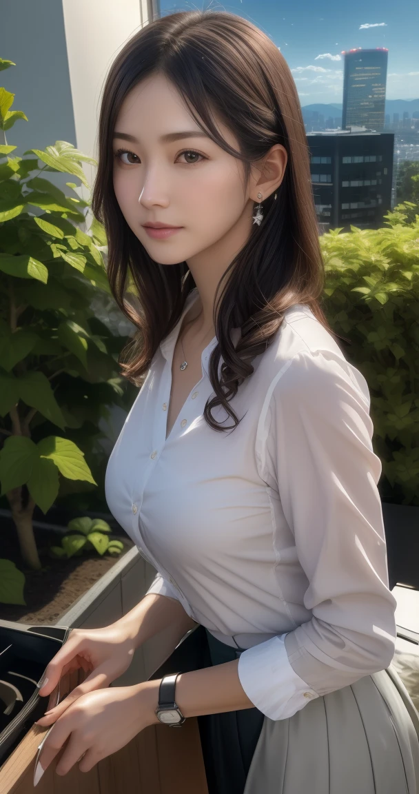 (ultra high res,photorealistic,best quality,photo-realistic),(8k,raw photo,best quality,masterplece),(photon mapping,radiosity,physically-based rendering,automatic white balance),real person,photograph,bridge, building, bush, city, cloud, day, door, fence, field,orest, garden, grass, house, hydrangea, mountain, nature, no_humans, outdoors, path, plant, potted_plant, purple_flower, road, scenery, sky, skyscraper, traditional_media, tree,