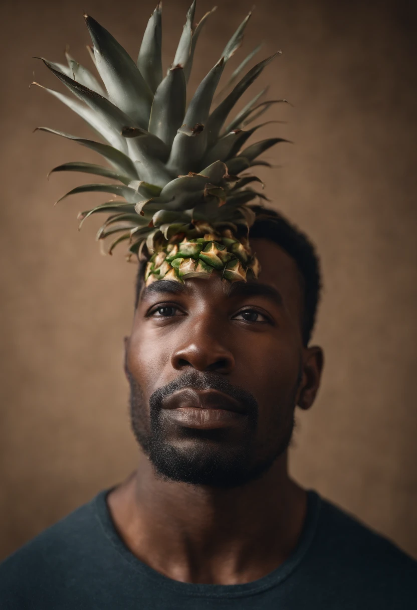 Disipheral Visionism ananas, model, man, professional photography, aerial shot