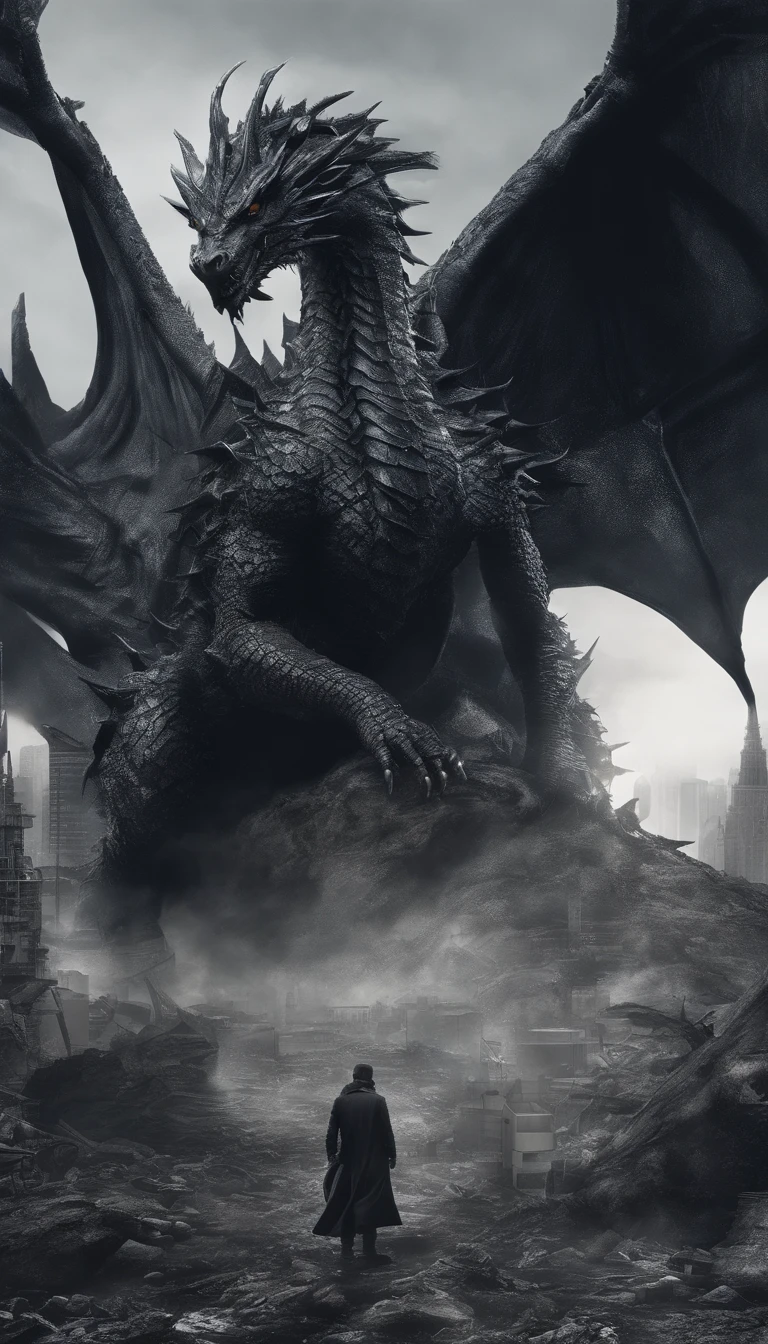 Dark Dragon of geographic data in the style of detailed hyper-realism photoshoot, cheio de presentes de natal ao seu redor, fundo branco