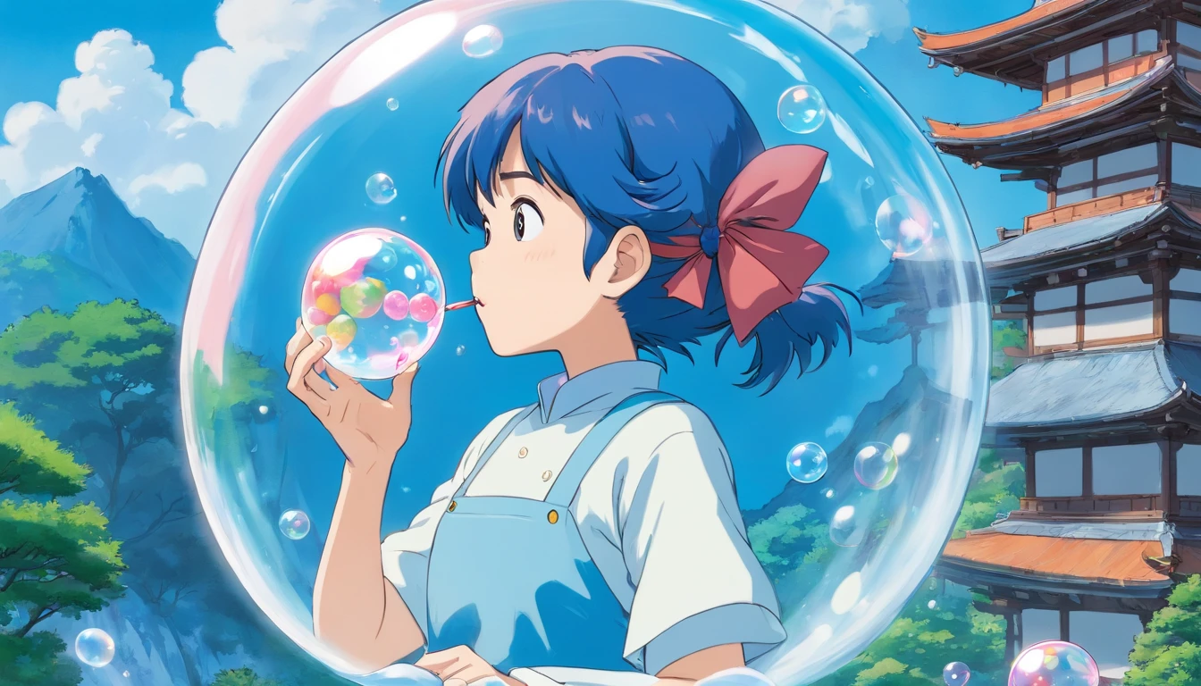 Blue and white porcelain bubble gum