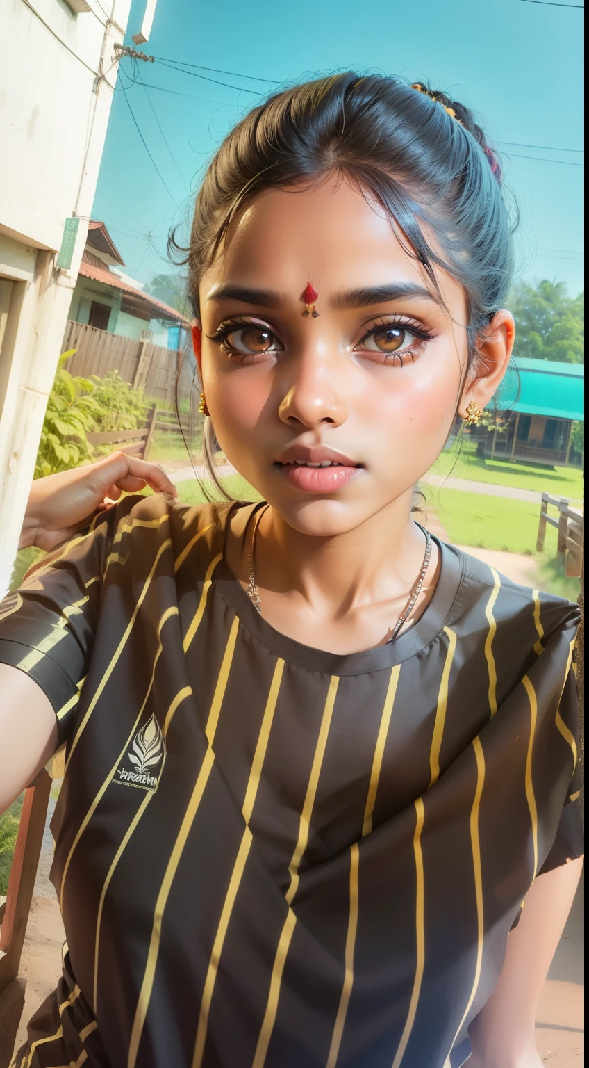 Kerala saree girl infront of onappukkalam