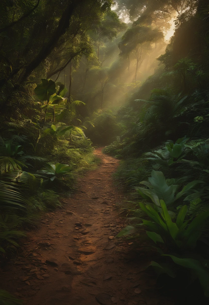 running trough the jungle