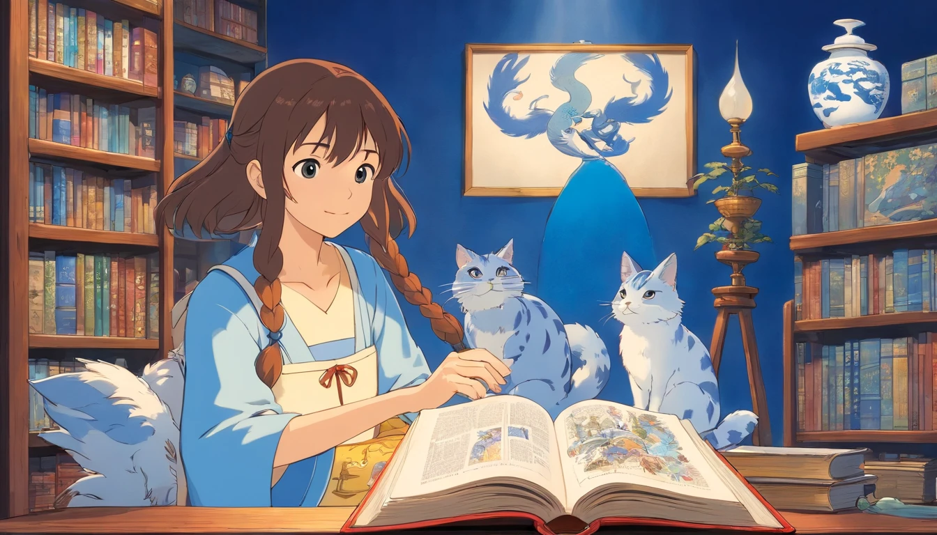 blue and white porcelain books