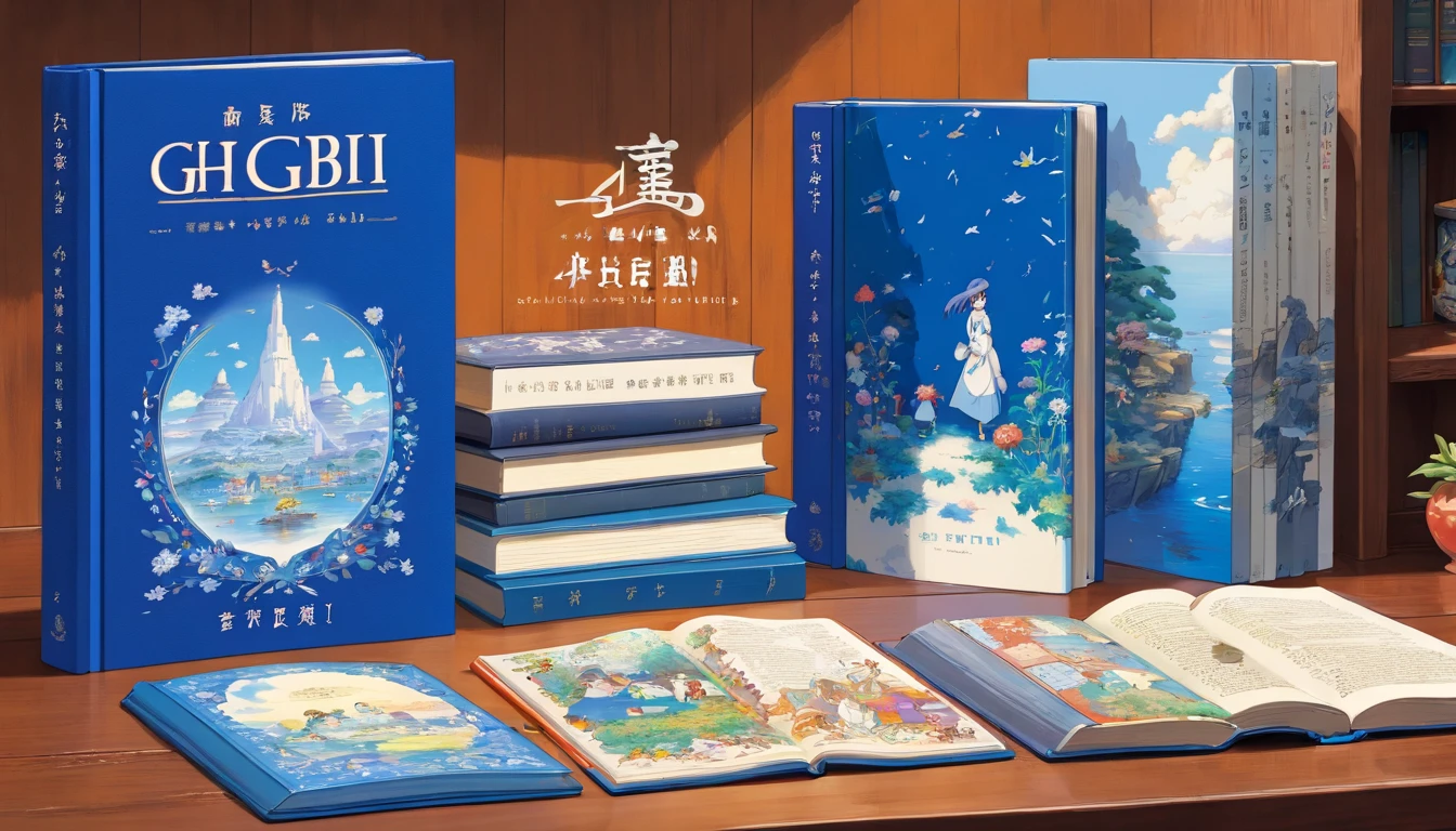 blue and white porcelain books