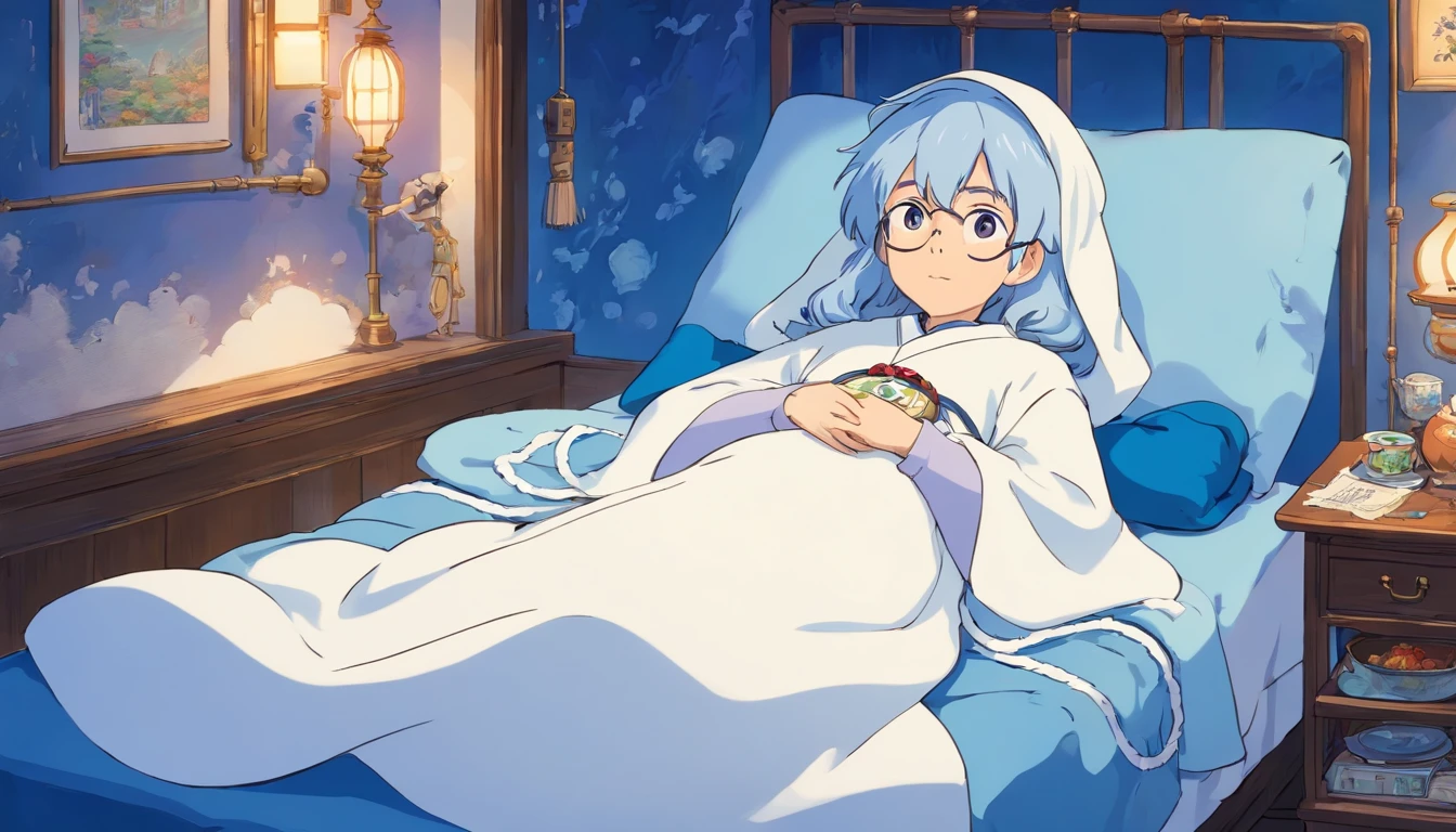 Blue and white porcelain electric blanket