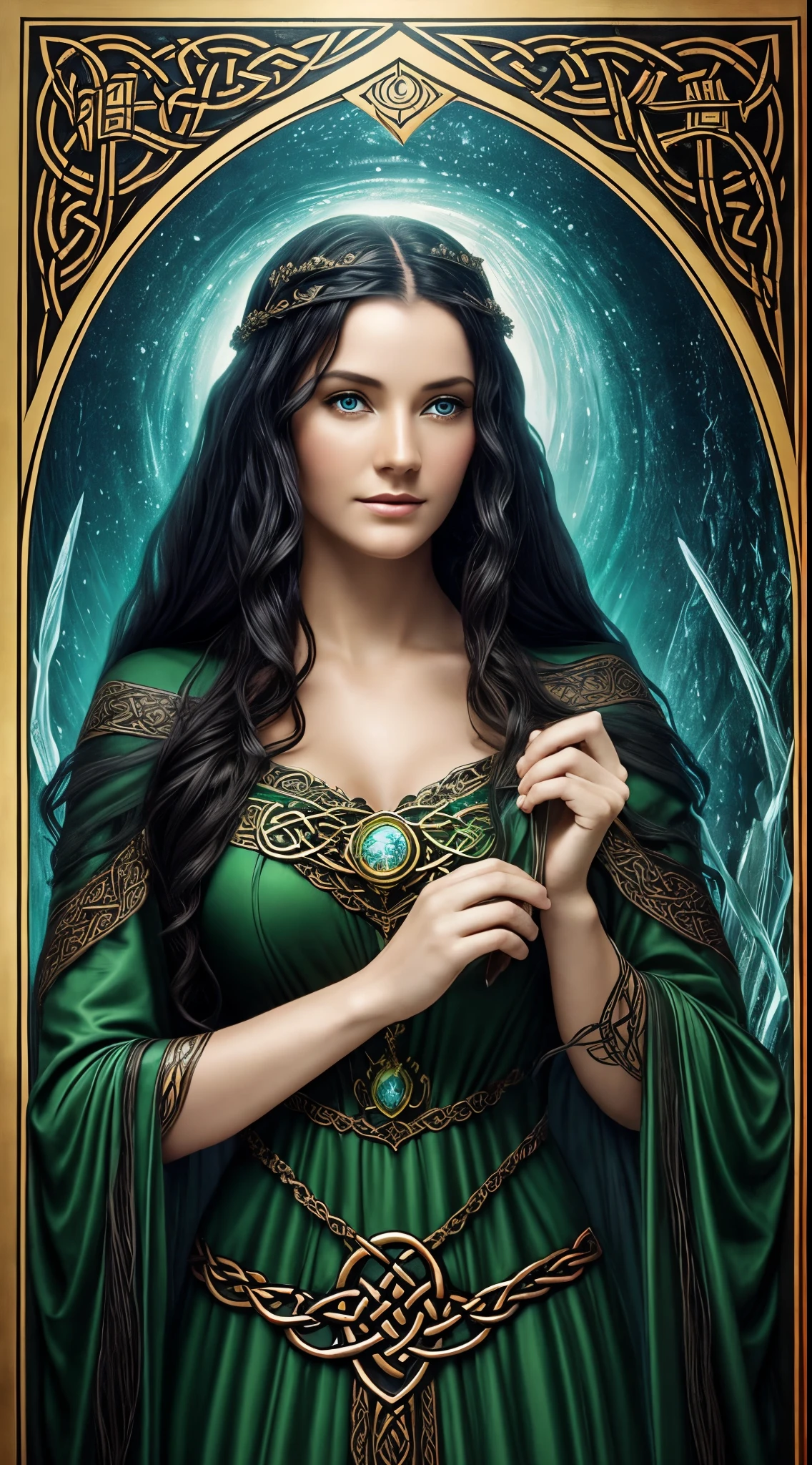 Morgan, In Celtic mythology, Morgan le Fay and Morgens are enchanting and mystical beings associated with water, sometimes depicted as beautiful and beguiling, perfect eyes, perfect face,