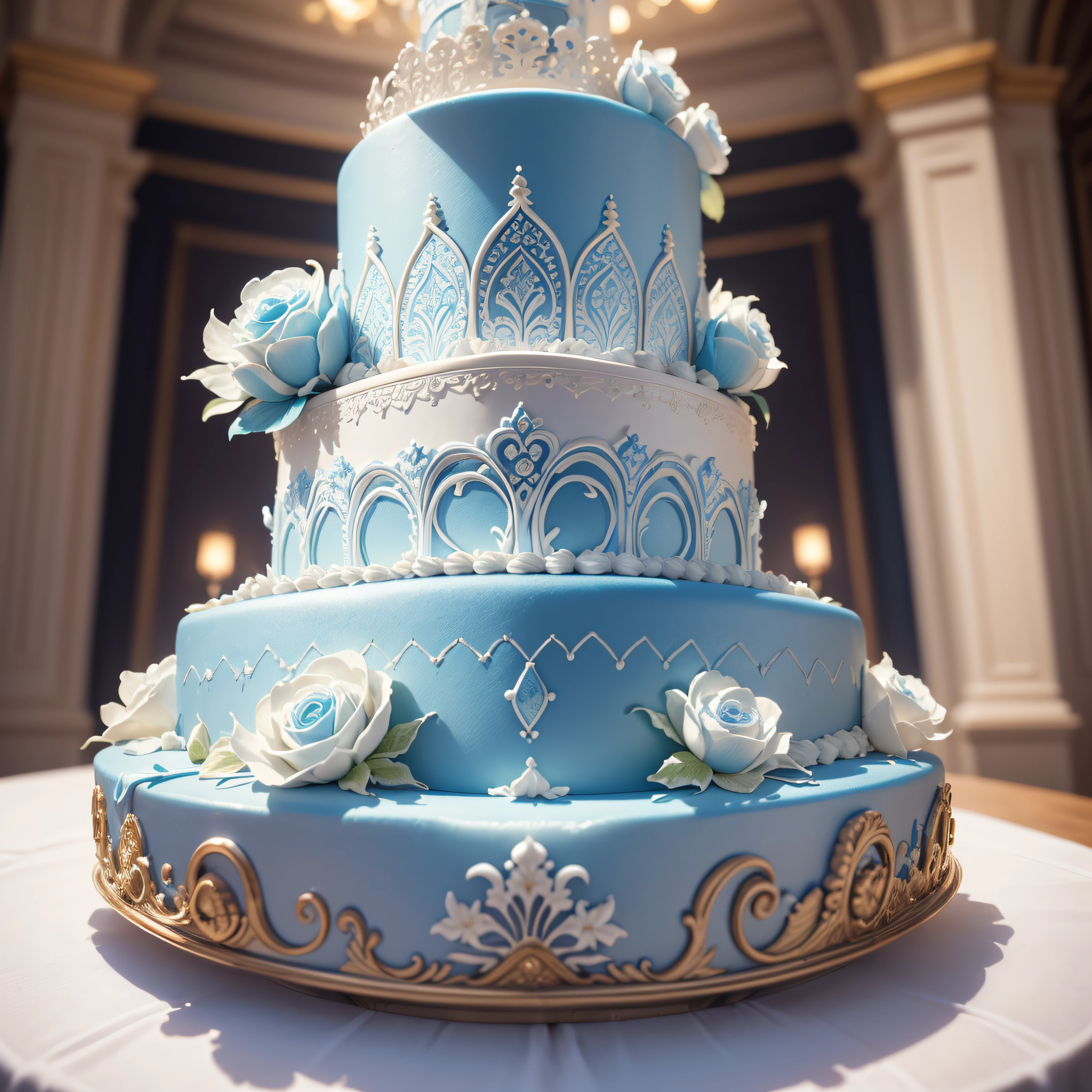 (Best quality,4K,8K,A high resolution,tmasterpiece:1.2),ultra - detailed,(actual,realistically,realistically:1.37),Luxury architectural cake,Beautifully decorated cake,Surreal and impressive creation,Impressive and intricate cake designs,Building complex cake,Exaggerated cake design,Delicate cake,The attention to detail,Luxurious and surreal cake designs,Stunning and detailed cake,Stunning and intricate cake decorations,Luxurious and intricate cake designs,great cake,The details are complicated,Eye-catching cakes Impressive and intricate cake masterpieces,(Light blue-white tones)Clear panorama