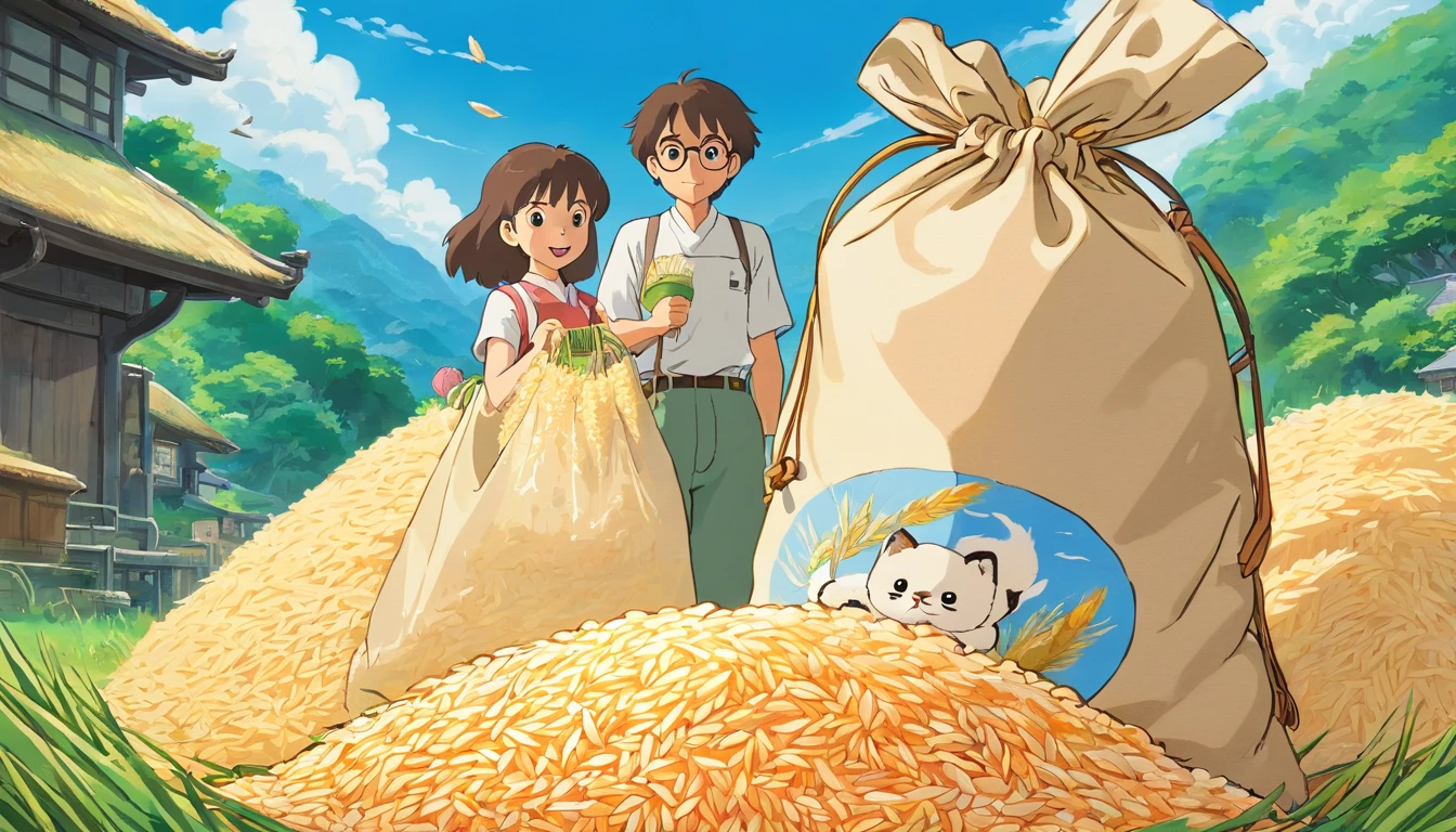 A bag of rice