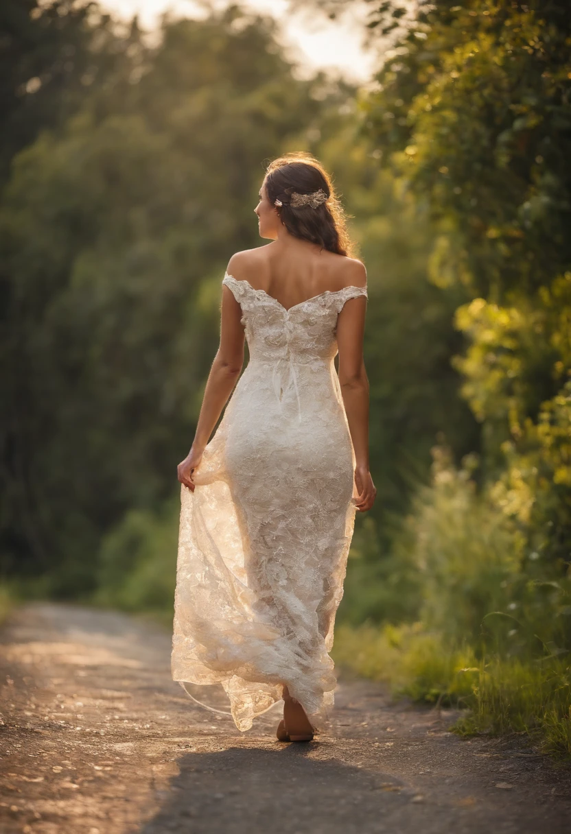 Mujer Araffe con un vestido blanco caminando por una calle, vestida con un vestido de flores, Llevar un vestido de verano, flirty, con un lindo vestido blanco, hermoso vestido sedoso, con un vestido elegante, Vestido de verano, Mujer linda, romantic dress, chica con un vestido, vestido de seda suave, vestido de seda, vestido abierto, vestido de flores, vestido florido