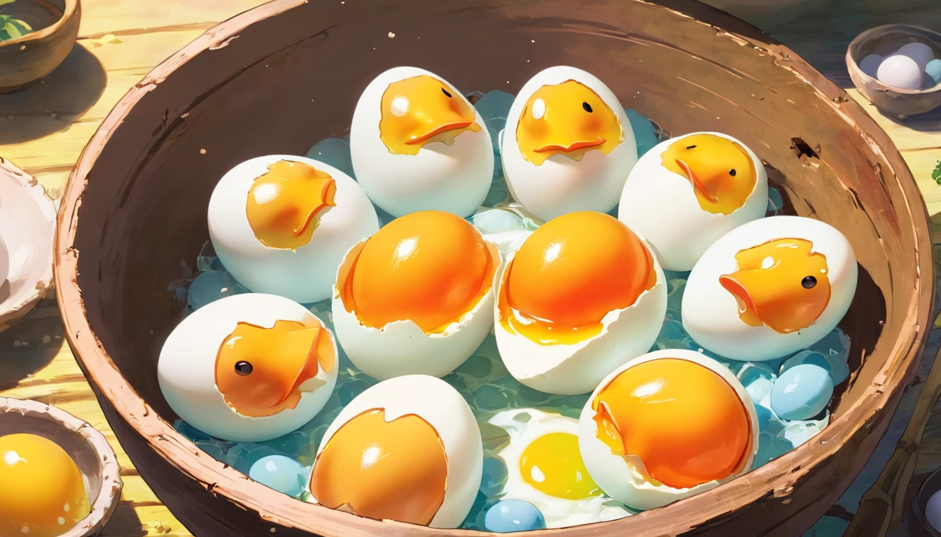 Boiled duck eggs