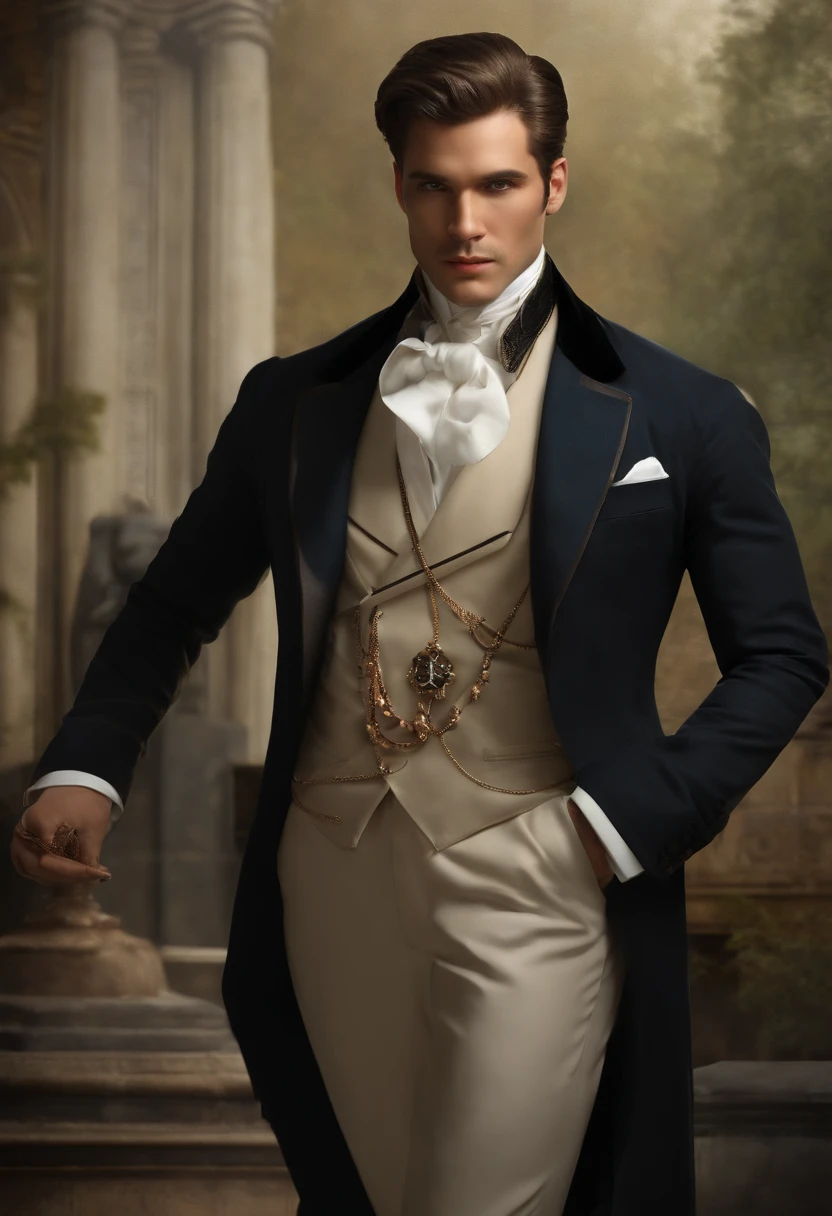 A weathered and ornate mirror reflecting a dimly lit chamber, adorned with ancient artifacts and mystical tomes.,Various games in the Dark Pictures Anthology,
The Curator is an impeccably dressed man with an air of sophistication and mystery. He stands tall, his posture upright and commanding. His features are sharp and defined, adding to his enigmatic presence.
His face is pale, almost porcelain-like, accentuating his piercing blue eyes. His eyes hold a depth of knowledge and a hint of mischief, seeming to see beyond the physical realm. They are framed by thin, well-groomed eyebrows that arch slightly, giving him an inquisitive and analytical look.
The Curator's hair is slicked back, revealing a touch of gray amidst the darker strands. It is meticulously styled, each strand in place, suggesting a meticulous attention to detail. Despite the touch of gray, his hair retains a sense of vitality, emphasizing his timeless nature.
He wears a neatly trimmed mustache that matches the color of his hair. The mustache adds a touch of refinement to his overall appearance, enhancing his sophistication and charm.
The Curator's attire exudes elegance and style. He is dressed in a tailored suit, the fabric smooth and rich. The suit jacket fits him perfectly, accentuating his slim physique. The color of the suit can vary, but it is often seen in shades of dark gray or black, adding to his mysterious aura.
The Curator accessorizes his outfit with a few carefully selected items. He wears a pocket watch attached to a chain, which dangles from his vest or jacket pocket. The watch is intricate and ornate, a symbol of his connection to time and the unfolding events. He also sports a vibrant red pocket square, a pop of color that contrasts with the rest of his attire, drawing attention to his persona.
Overall, the Curator's appearance is one of refined elegance and calculated attention to detail. His pale complexion, sharp features, and stylish attire contribute to his enigmatic presence, making him a captivating and memorable character in the Dark Pictures Anthology., male