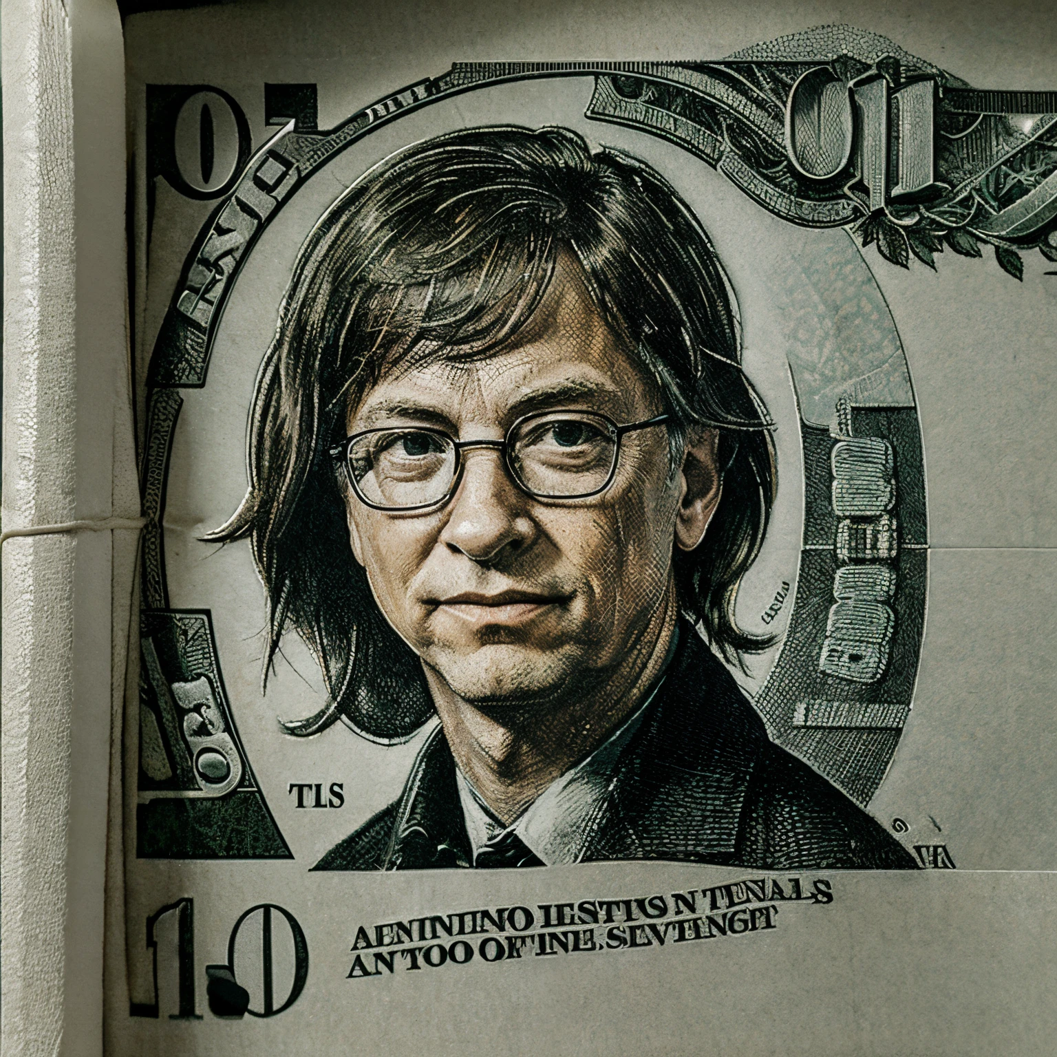 Bill gates on a dollar bill 💵