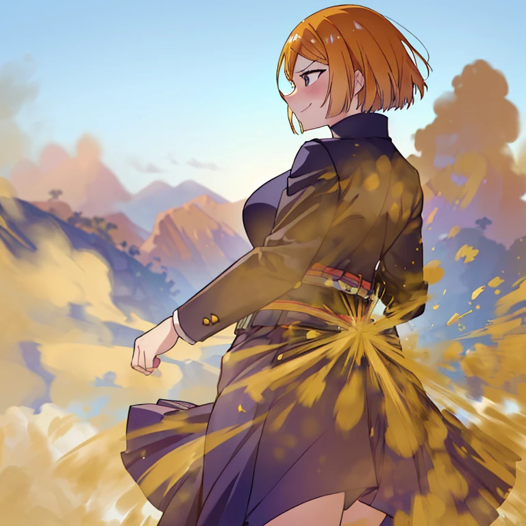 ((kugisaki nobara)),((velocity)),Yellow smoke,Attacked by farts, (((Women bow)),velocity,(Yellow smoke is rising),i'i'i'i'i'i'library)),((One Woman)),((A girl smells a fart and smiled faintly)),((fart while read the biok)),((blushing)),best quality,detailed,masterpiece:1.2、top-quality)、(the Extremely Detailed CG Unity 8K Wallpapers、ultra-detailliert、Best Shadows)、(细致背景)、(The best lighting、extremely delicate and beautiful)、depth of fields、1girl in、独奏、looking arround her,,Ephemeral,,(brownhair),()),((((Girl is embarassed when she smells the bad smell of farts)))),,((((profile facing diagonally)))),((i'I closed my mouth with hand feel embarassed...)),(()),((embarassing look)),((massive fart)),((fart text))