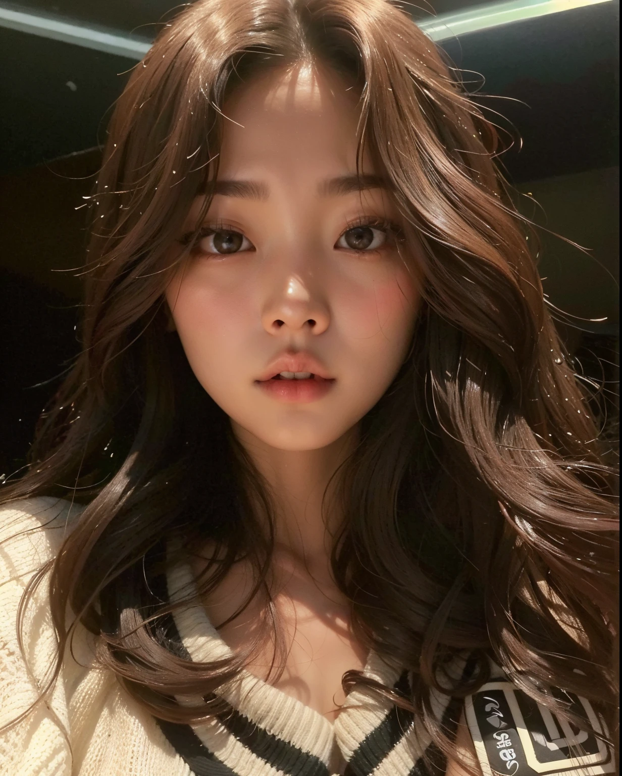 A closeup of a woman with long hair wearing a sweater;, jennie blackpink, Parque Ji-min, Lee Ji - Eun, Lee Ji-eun, Dom Yunjoo, Heonhwa Choe, Shin min jeong, Jinyoung Canela, Jaeyeon Nam, Hwang SE - EM, TaeJune Kim, wan adorable korean face, jossi do blackpink