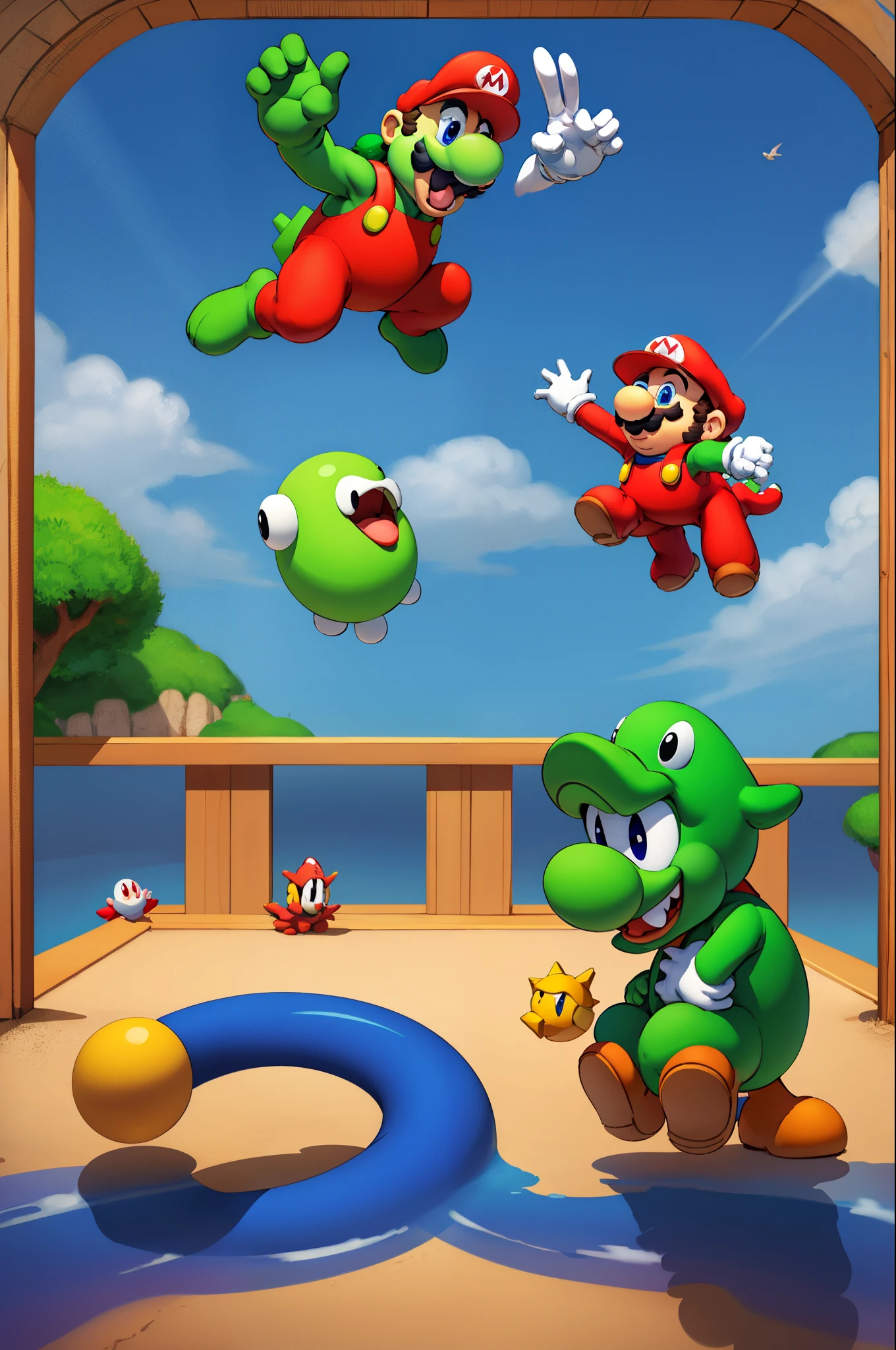 Mario et yoshi