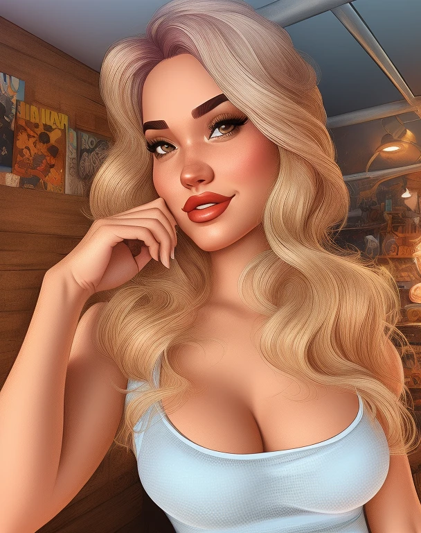 (Pixar 1.23 estilo), 2d, Artgerm 4K, Artgerm extremamente detalhado, in digital illustration style