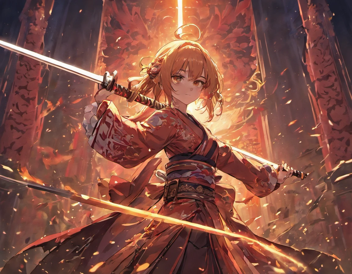 An exquisite and ornate katana