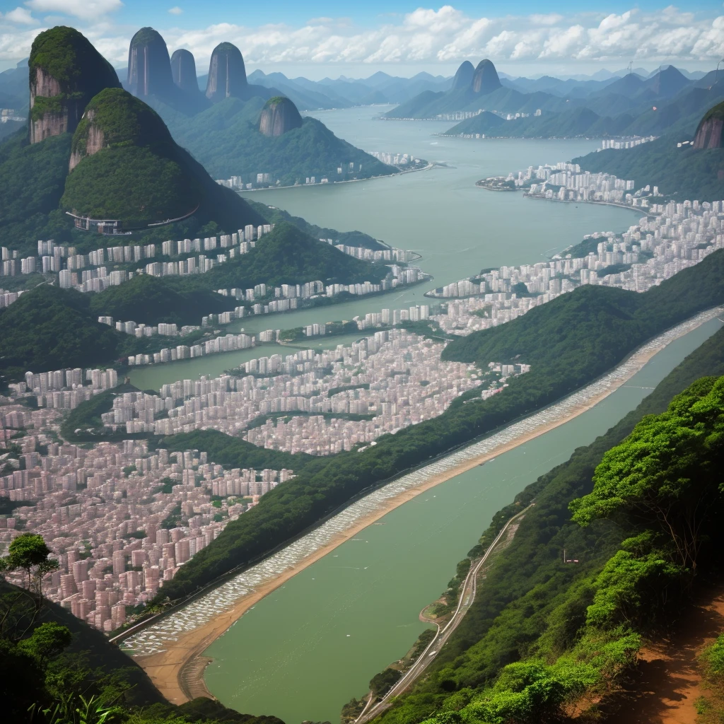 Rio com natureza