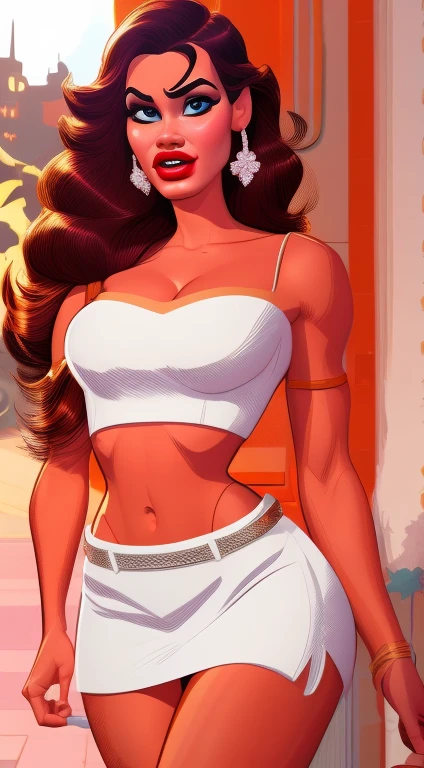 (Pixar 1.23 estilo), 2d, Artgerm 4K, Artgerm extremamente detalhado, in digital illustration style