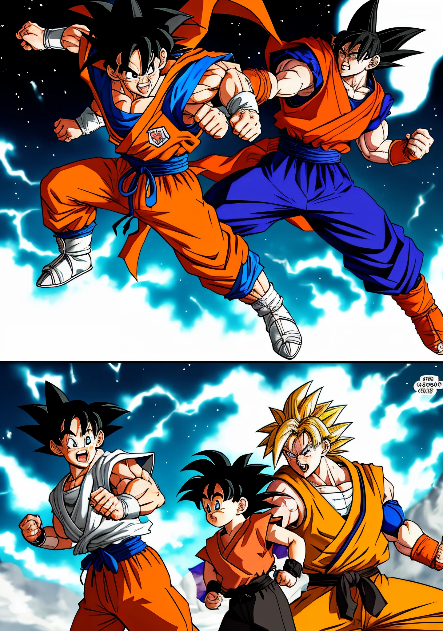 Adult Goku vs Child Goku