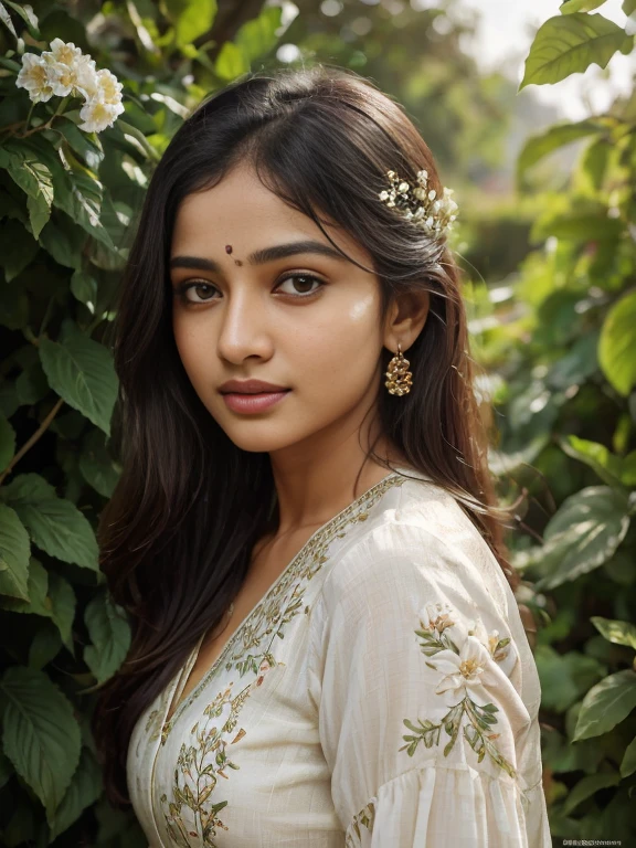 (best quality, ultra-detailed, realistic:1.37), professional, beautiful detailed eyes, beautiful detailed lips, detailed facial features, natural skin tones, perfect skin texture, delicate facial expressions, image in high resolution, realistic face, realistic skin, plain face, natural smile, highly detailed hair, 18yo, (Kiran, beautiful Indian young woman), celebrates a festive occasion in a vibrant Salwar Kameez adorned with colorful patterns and accessories. The high-resolution image captures ultra-detailed realism, highlighting Kiran's captivating eyes, expressive lips, and graceful facial features. The festive decorations and vibrant colors create a visually stunning representation of Indian culture and joyous celebration.