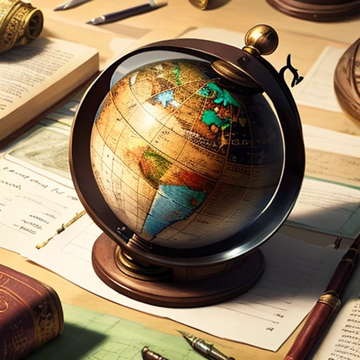 Create a logo that resembles a time capsule, symbolizing the exploration and discovery of historical facts. Incorporate elements like an old scroll, ancient artifacts, or a globe to represent the diverse range of historical knowledge.