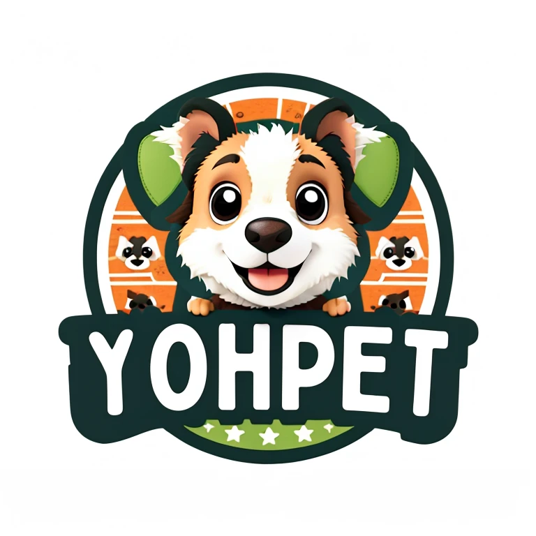 um cachorro fofo olhando para frente com a palavra YOHPET na frente