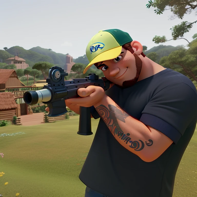 Um homem moreno estilo disney pixar alta qualidade melhor qualidade